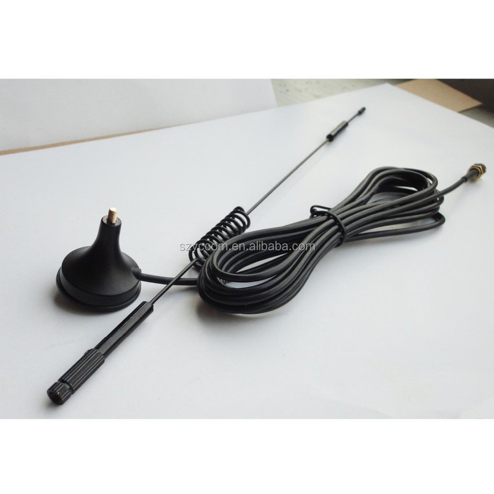 700-1800-2700MHz Suction Cup 4G Antenna for Cars Trucks Boat 12dBi in Black